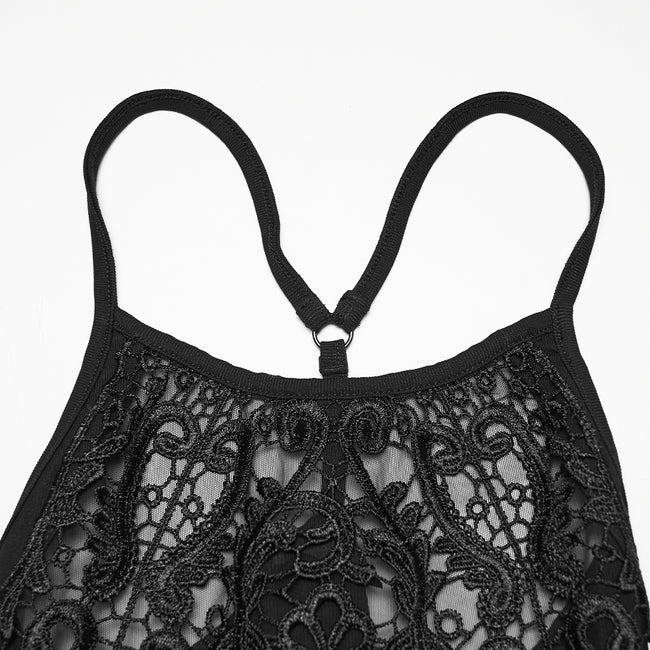 Goth sexy slip dress