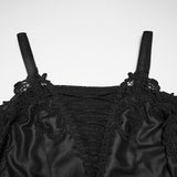 Goth off shoulder V-neck dress