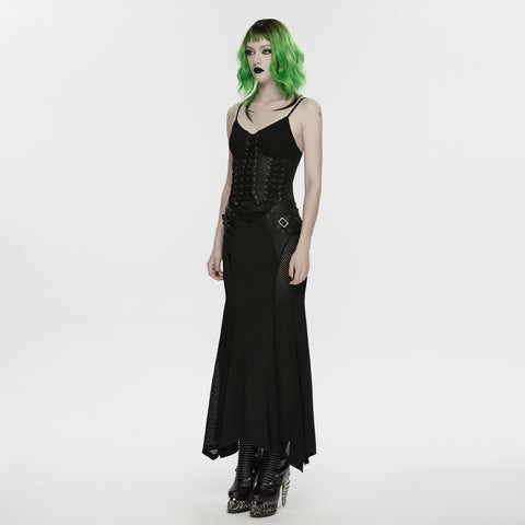 Punk Fish Scale Mesh Dress