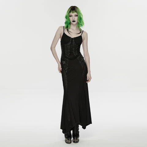 Punk Fish Scale Mesh Dress