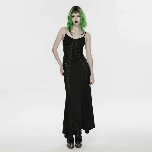 Punk Fish Scale Mesh Dress