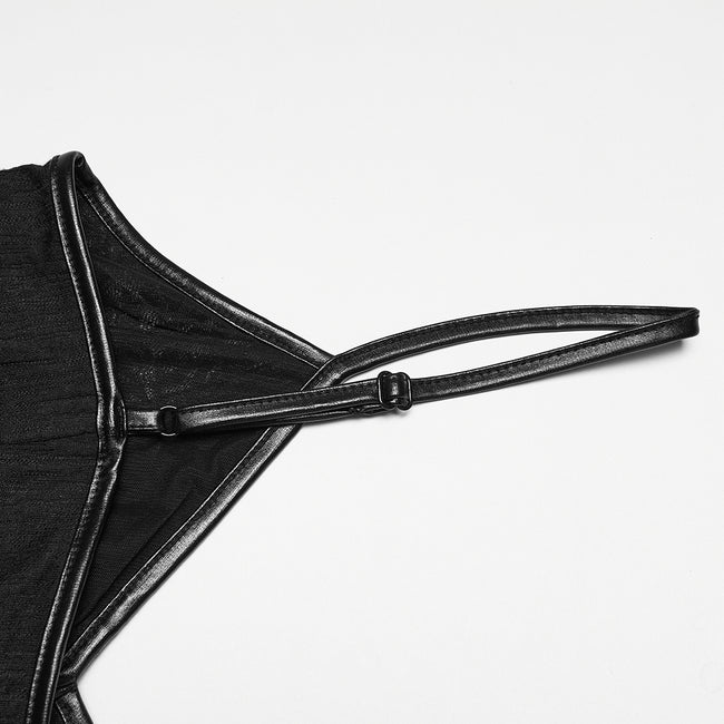 Goth Decal Visual Slip Dress