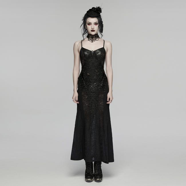 Goth Decal Visual Slip Dress