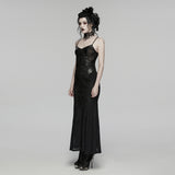 Goth Decal Visual Slip Dress