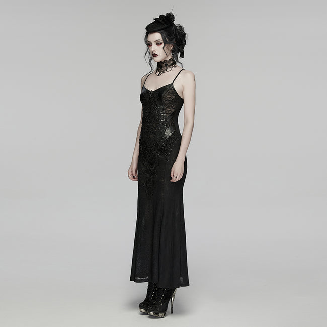 Goth Decal Visual Slip Dress