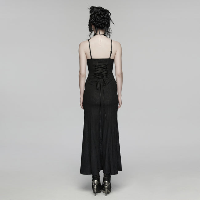 Goth Decal Visual Slip Dress