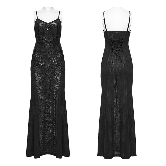 Goth Decal Visual Slip Dress