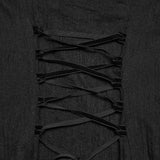 Goth Decal Visual Slip Dress