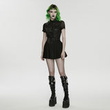 2026 Cyberpunk pleated skirt