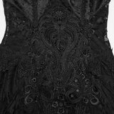 Goth layered slip dress