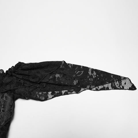 Goth layered slip dress