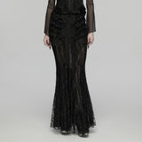 Goth Romantic Lace Layered Skirt