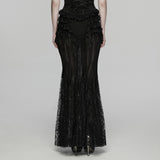 Goth Romantic Lace Layered Skirt