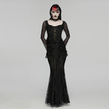 Goth Romantic Lace Layered Skirt