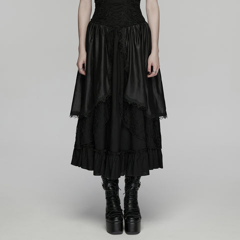 Forest Gothic Multi layered Skirt
