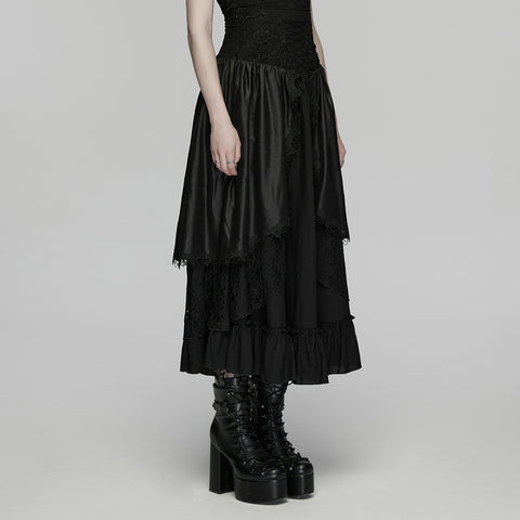 Forest Gothic Multi layered Skirt