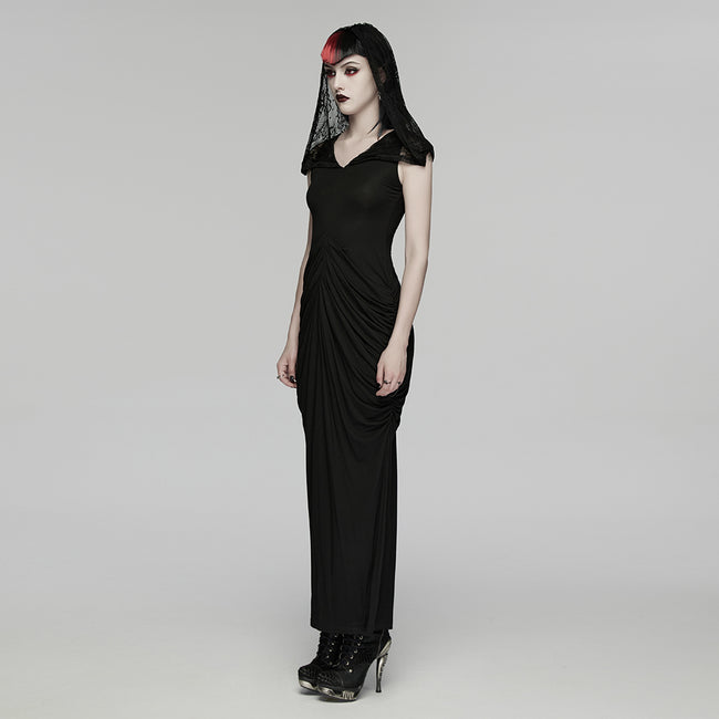 2-in-1 Elegant Gothic Nun Maxi Dress