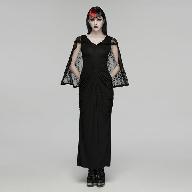 2-in-1 Elegant Gothic Nun Maxi Dress
