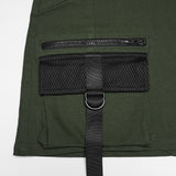 Cyberpunk asymmetrical bodycon skirt