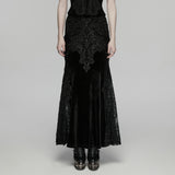Goth Embroidered Skirt