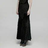 Goth Embroidered Skirt
