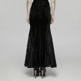 Goth Embroidered Skirt
