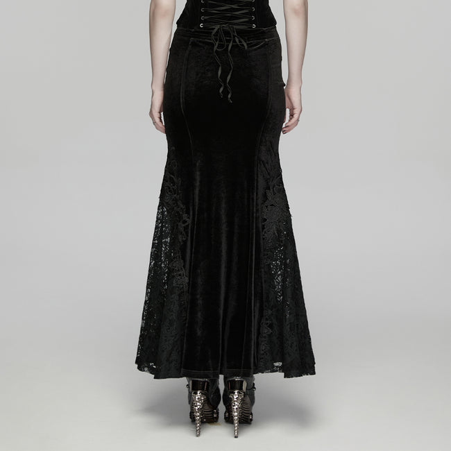 Goth Embroidered Skirt