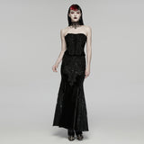 Goth Embroidered Skirt
