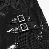 Punk patent leather dress