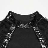 Punk patent leather dress