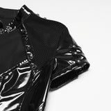Punk patent leather dress