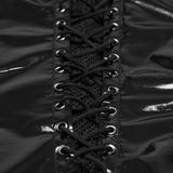 Punk patent leather dress