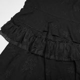Goth embroidered slip dress