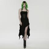 Punk halter neck dress