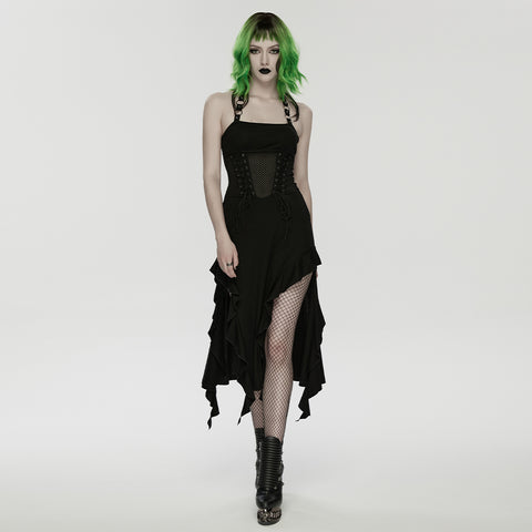 Punk halter neck dress
