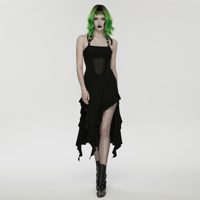 Punk halter neck dress