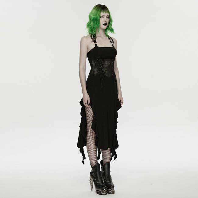 Punk halter neck dress