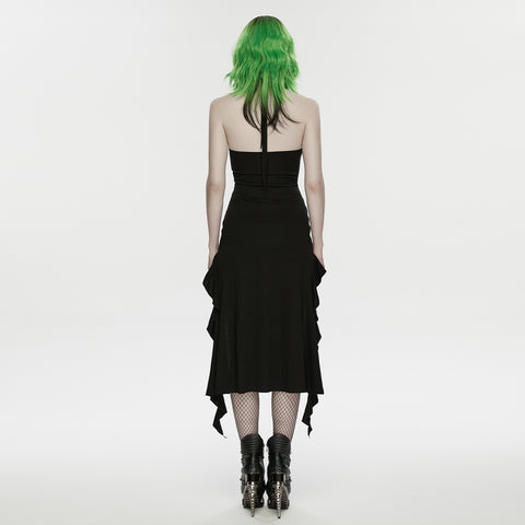 Punk halter neck dress