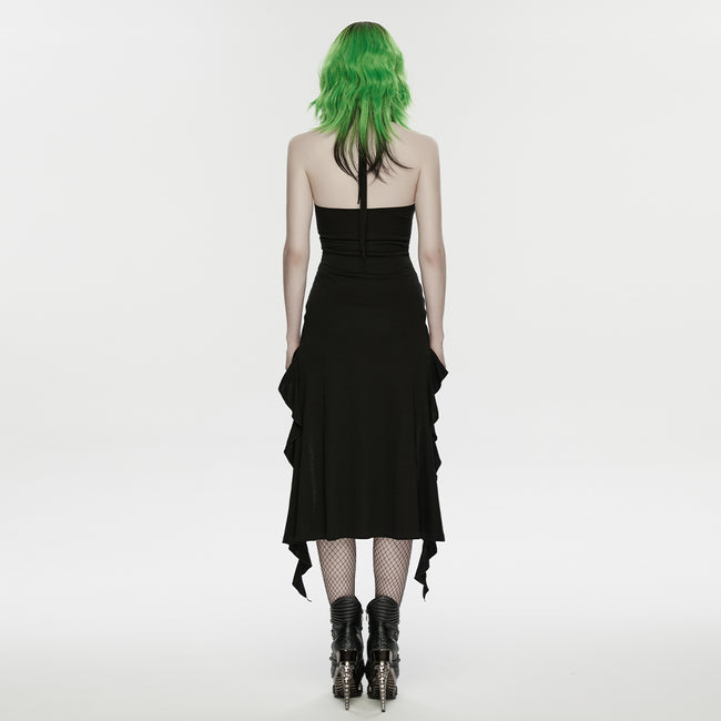 Punk halter neck dress