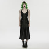 2026 Cyberpunk leather dress