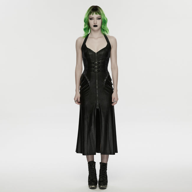 2026 Cyberpunk leather dress