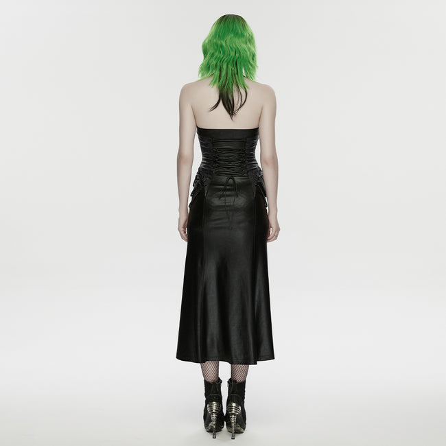 2026 Cyberpunk leather dress