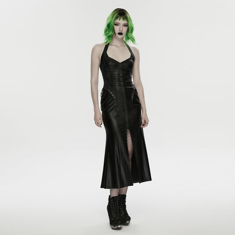 2026 Cyberpunk leather dress