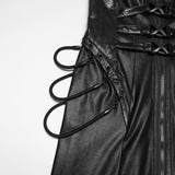 2026 Cyberpunk leather dress