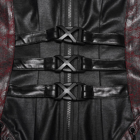 2026 Cyberpunk leather dress