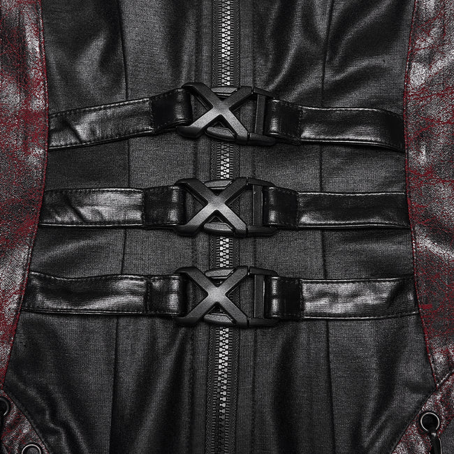 2026 Cyberpunk leather dress