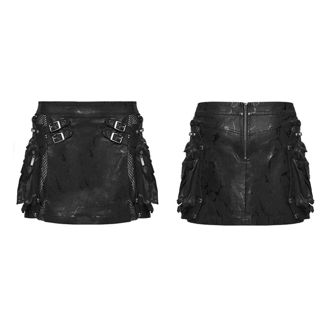 Apocalypse Rock 3D Skirt With Detachable Bag