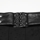 Punk irregular denim men's skirt