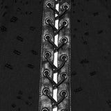 Punk irregular denim men's skirt