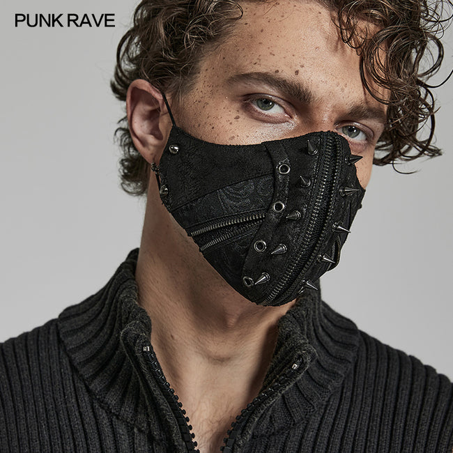 Punk hardcore spike face mask